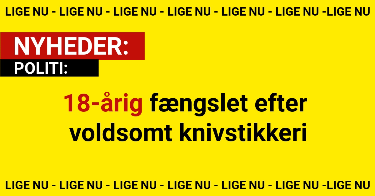 18-årig fængslet efter voldsomt knivstikkeri