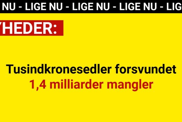 Tusindkronesedler forsvundet – 1,4 milliarder mangler