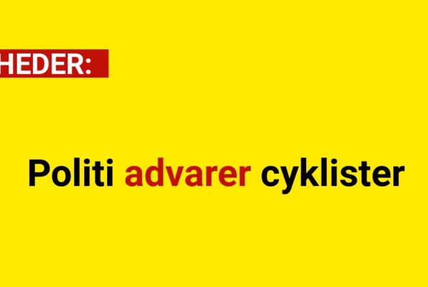 Politi advarer cyklister