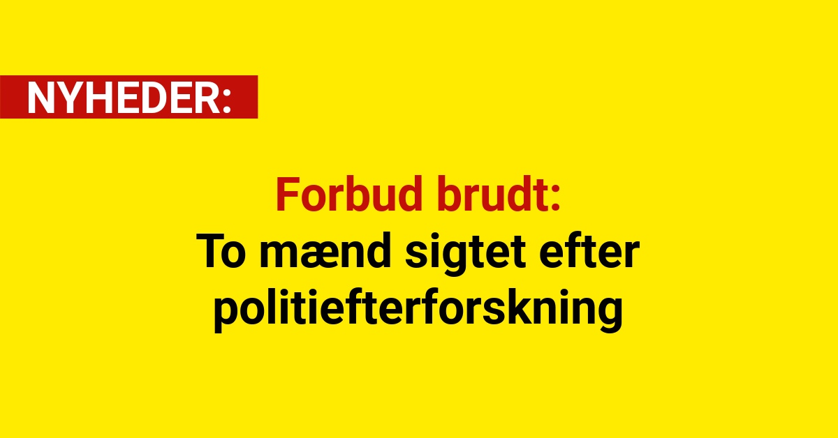 Bandidos-forbud brudt: To mænd sigtet efter politiefterforskning