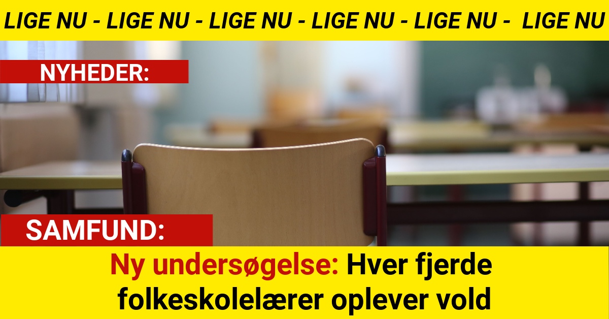 Ny undersøgelse: Hver fjerde folkeskolelærer oplever voldNy undersøgelse: Hver fjerde folkeskolelærer oplever vold