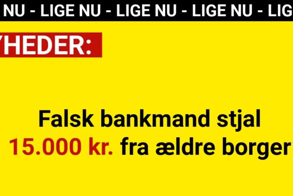 Falsk bankmand stjal 15.000 kr. fra ældre borger