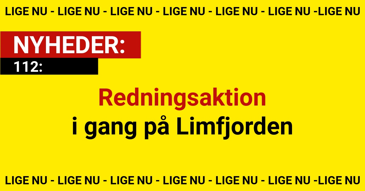 Redningsaktion i gang på Limfjorden