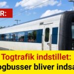 Togtrafik indstillet: Togbusser bliver indsat