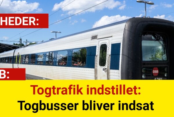 Togtrafik indstillet: Togbusser bliver indsat
