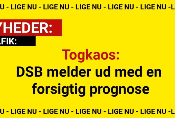 Togkaos: DSB melder ud med en forsigtig prognose