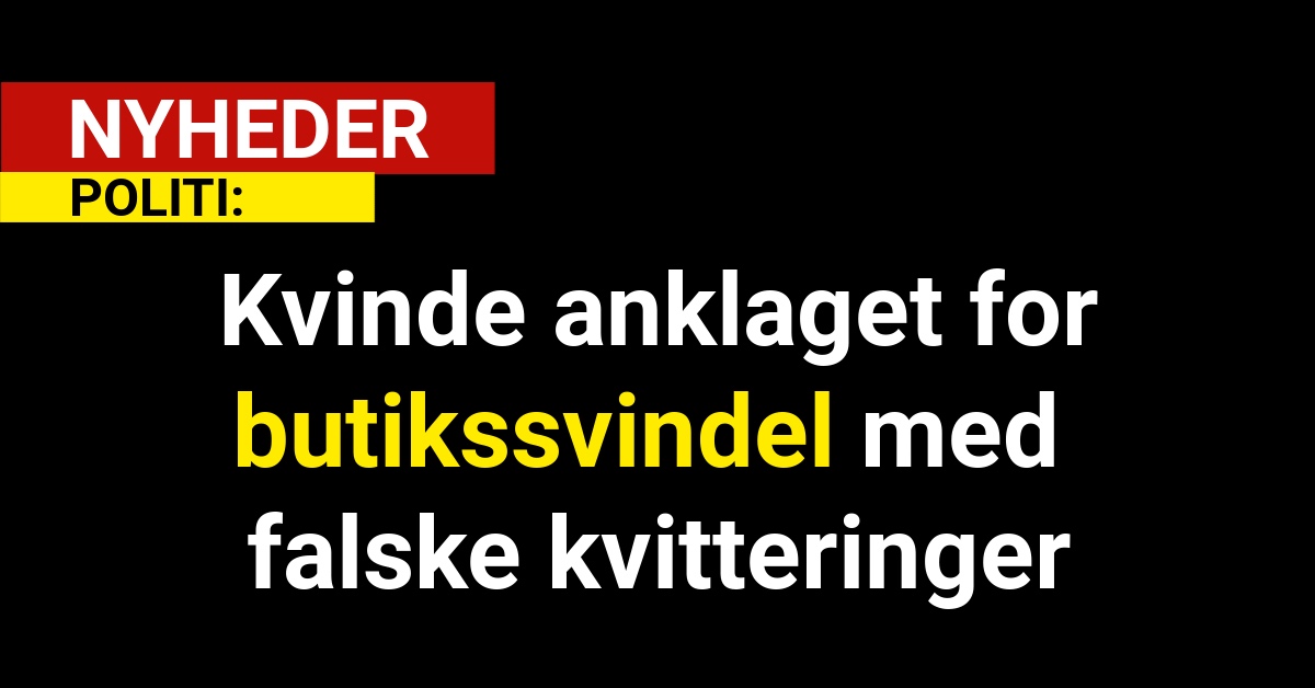 29-årig anklaget for butikssvindel med falske kvitteringer