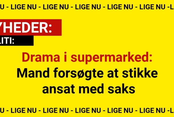 Drama i supermarked: Mand forsøgte at stikke ansat med saks