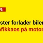Bilister forlader bilerne: Trafikkaos på motorvej