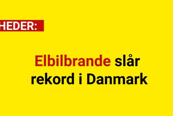 Elbilbrande slår rekord i Danmark