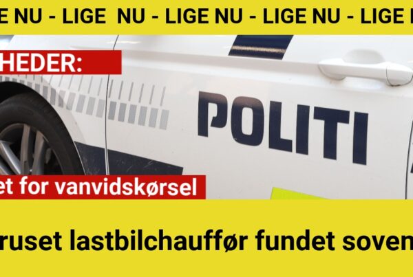 Politiet slog til: Beruset lastbilchauffør anholdt efter søvn-pause