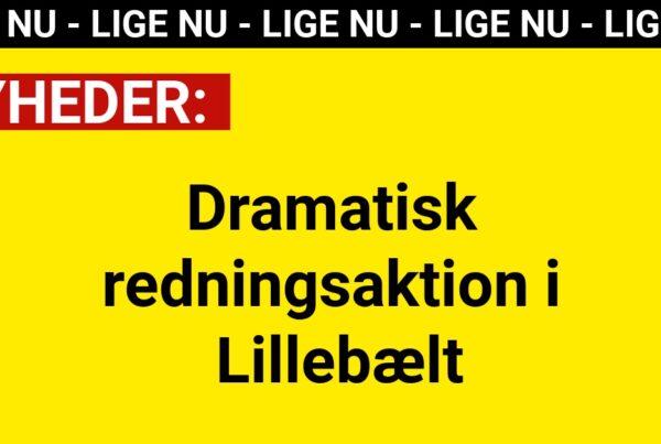 Dramatisk redningsaktion i Lillebælt