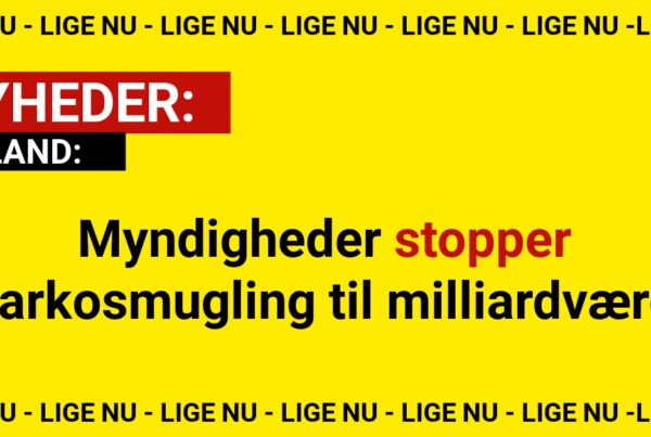 Myndigheder stopper narkosmugling til milliardværdi
