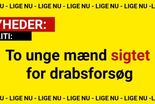 To unge mænd sigtet for drabsforsøg