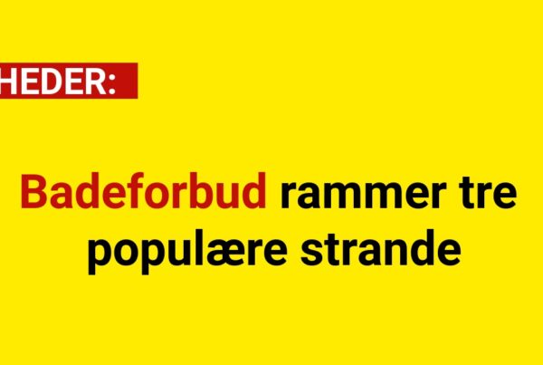Badeforbud rammer tre populære strande