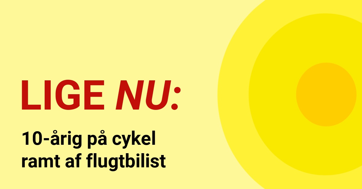 10-årig på cykel ramt af flugtbilist