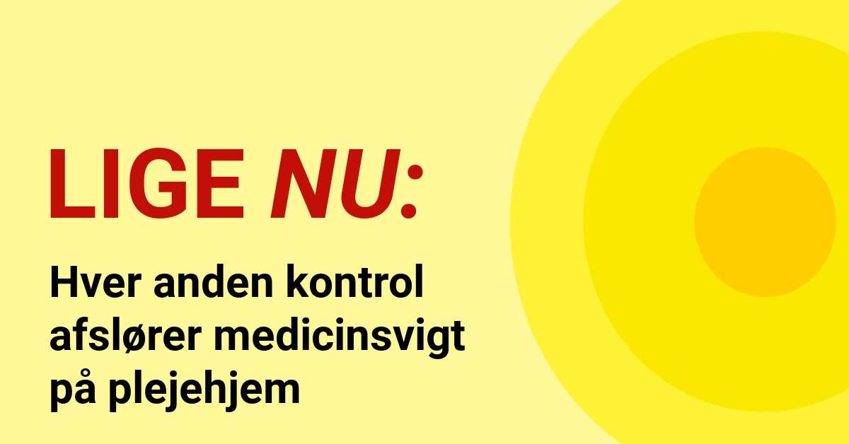 Hver anden kontrol afslører medicinsvigt på plejehjem