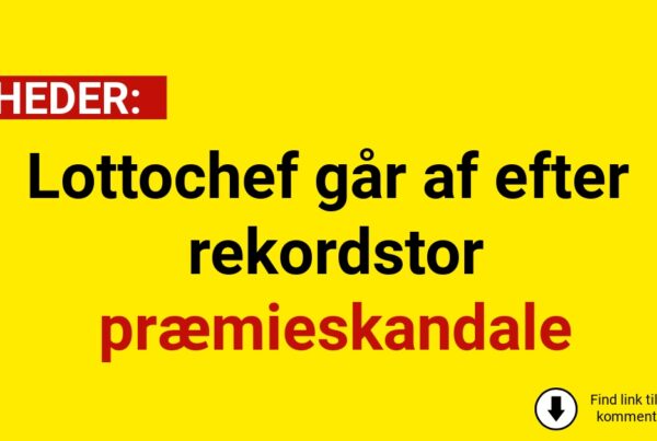 Lottochef går af efter rekordstor præmieskandale