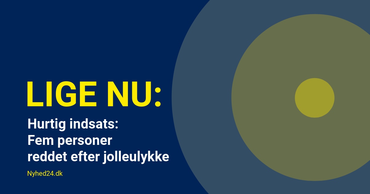 Hurtig indsats: Fem personer reddet efter jolleulykke