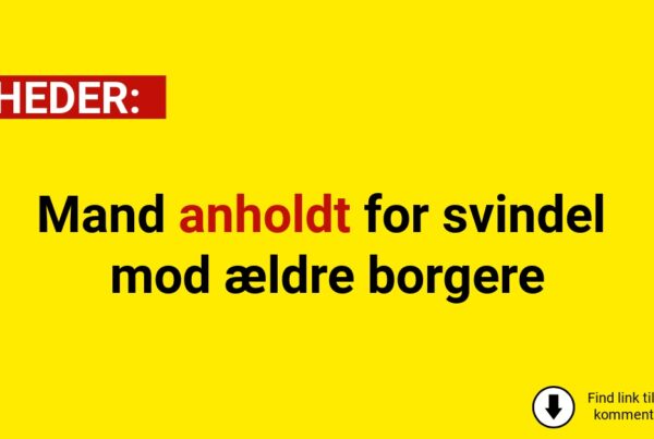 Mand anholdt for svindel mod ældre borgere