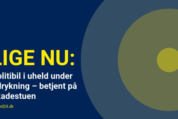 Politibil i uheld under udrykning – betjent på skadestuen