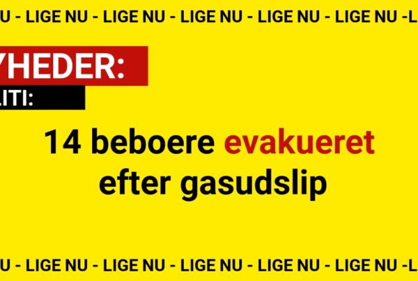 14 beboere evakueret efter gasudslip