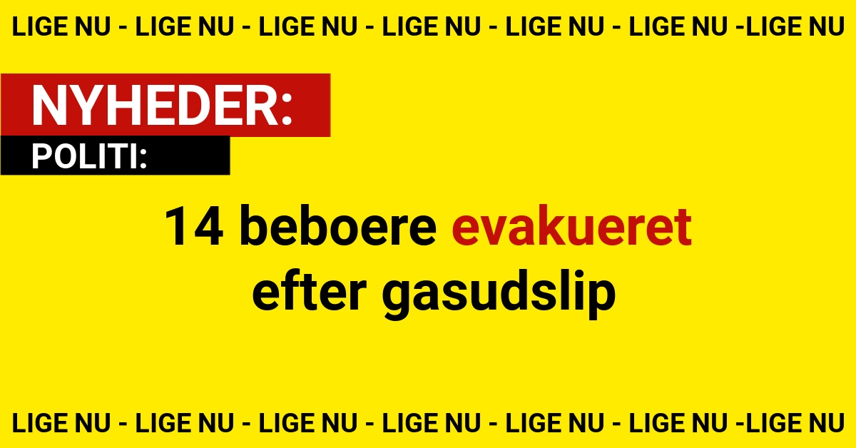 14 beboere evakueret efter gasudslip