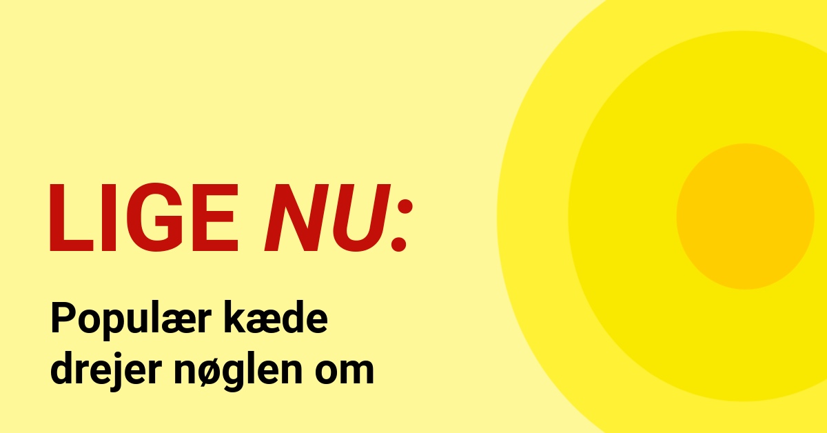 Populær kæde drejer nøglen om