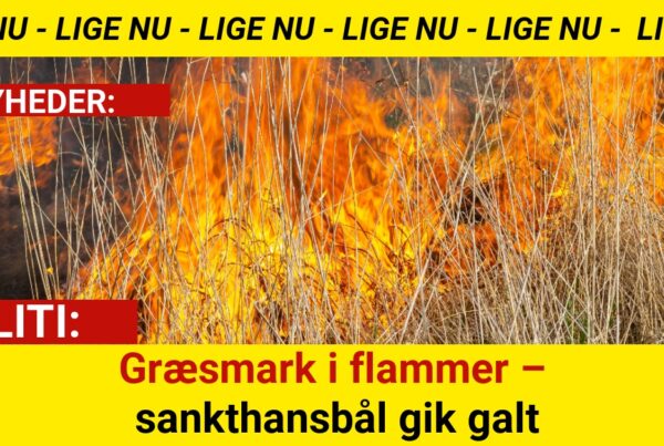 Græsmark i flammer – sankthansbål gik galt
