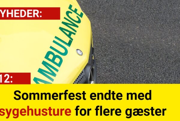 Sommerfest endte med sygehusture for flere gæster
