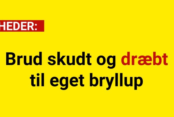 Brud skudt og dræbt til eget bryllup