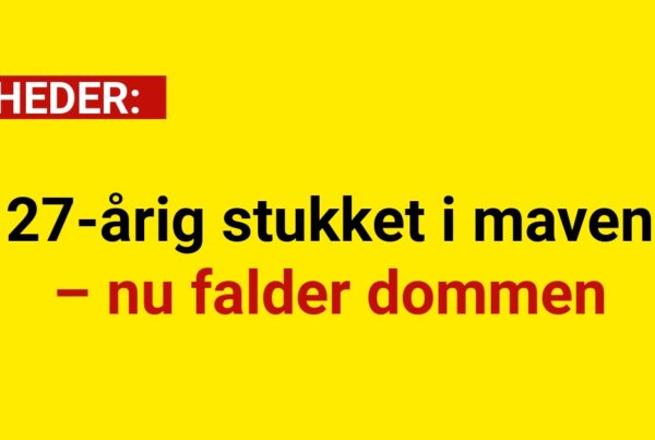 27-årig stukket i maven – nu falder dommen