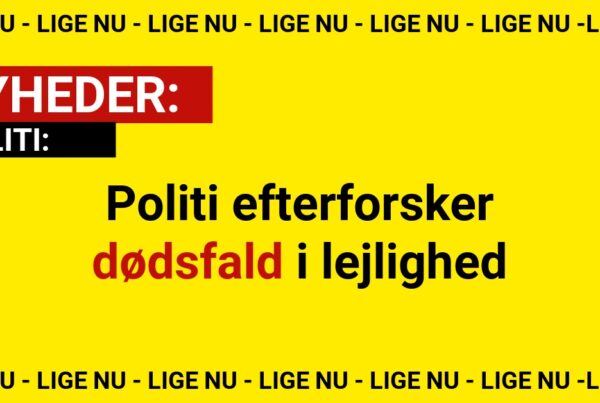 Politi efterforsker dødsfald i lejlighed