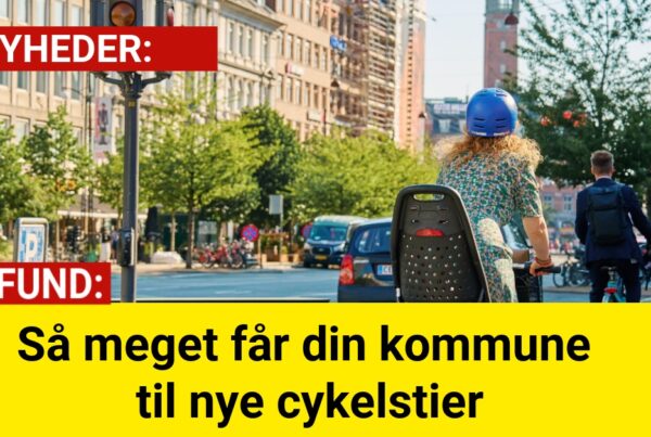 Så meget får din kommune til nye cykelstier