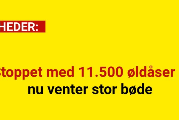 Stoppet med 11.500 øldåser – nu venter stor bøde