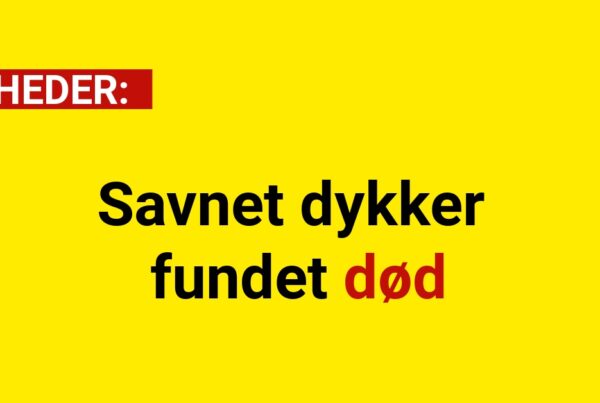 Savnet dykker fundet død