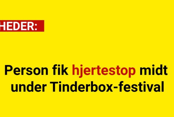 Person fik hjertestop midt under Tinderbox-festival