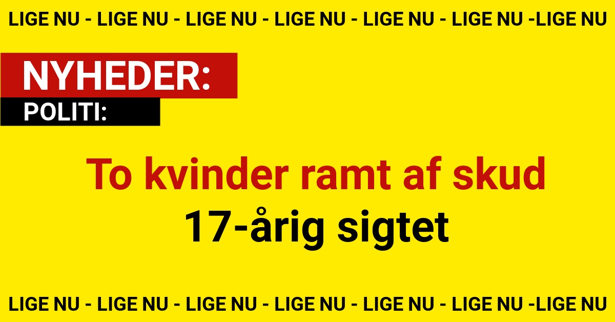 To kvinder ramt af skud - 17-årig sigtet