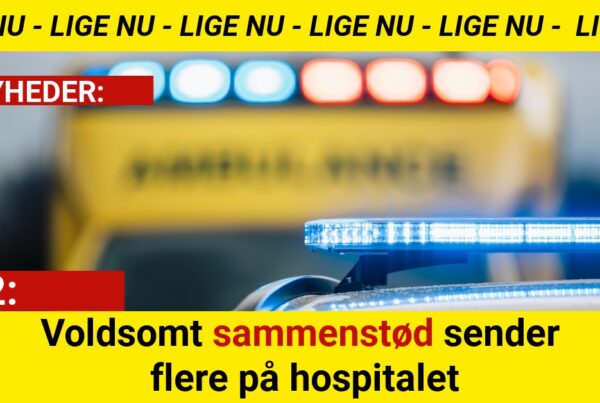 Voldsomt sammenstød sender flere på hospitalet