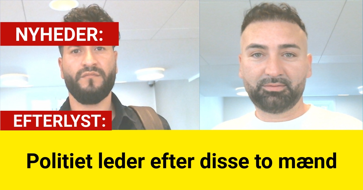 Politiet leder efter disse to mænd