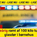 Fireårig ramt af 100 kilo tung glasdør i børnehus
