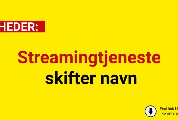 Streamingtjeneste skifter navn