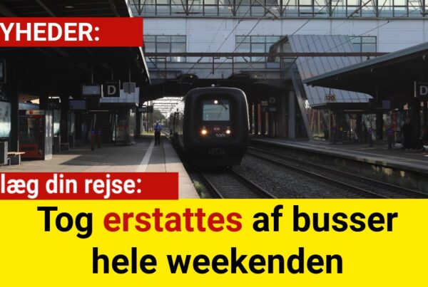Planlæg din rejse: Tog erstattes af busser hele weekenden
