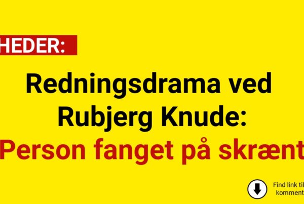 Redningsdrama ved Rubjerg Knude: Person fanget på skrænt