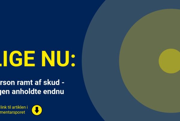 Person ramt af skud - ingen anholdte endnu