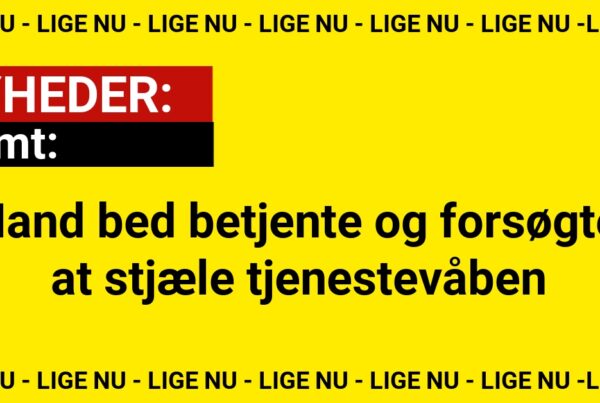 Dømt: Mand bed betjente og forsøgte at stjæle tjenestevåben