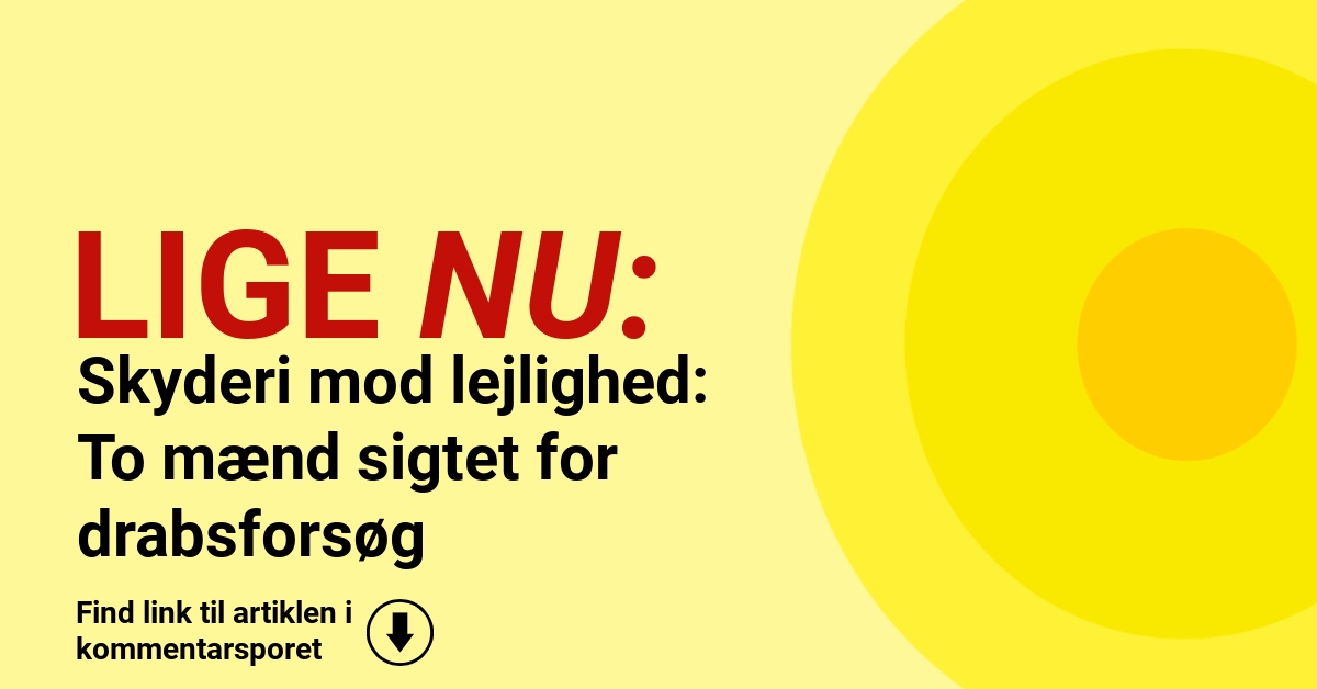 Skyderi mod lejlighed: To mænd sigtet for drabsforsøg