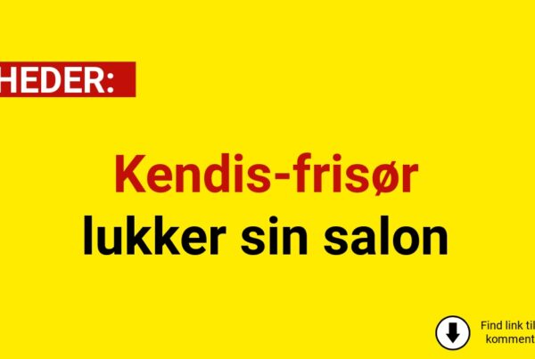 Kendis-frisør lukker sin salon