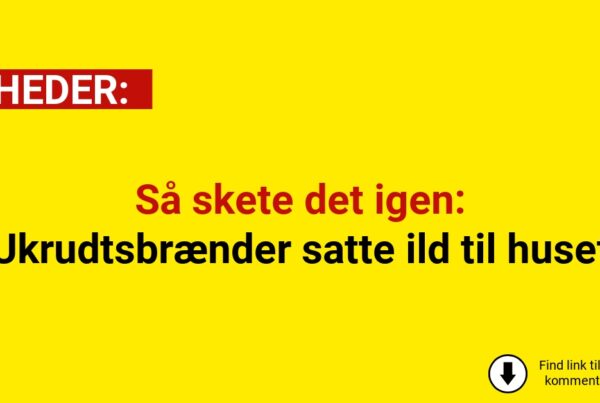 Så skete det igen: Ukrudtsbrænder satte ild til huset