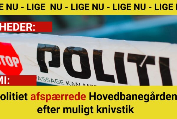 Politiet afspærrede Hovedbanegården efter muligt knivstik
